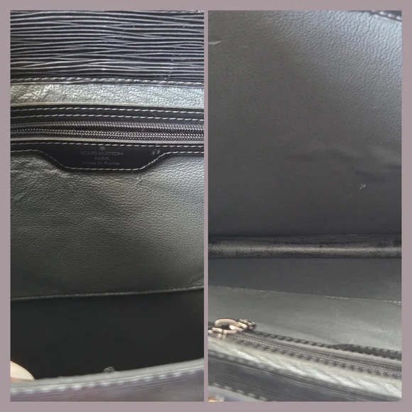 Authentic Louis Vuitton Black Epi Leather Sac Plat - Picture 6 of 7